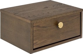 Szafka nocna w dekorze dębu w ciemnym naturalnym kolorze Monfort – Actona