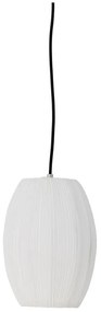 Biała lampa wisząca z tekstylnym kloszem ø 21 cm Pica – Bloomingville
