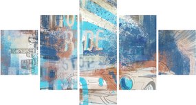 Obraz - Urodzony, by jeździć, niebieskie odcienie (125x70 cm)