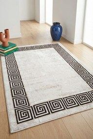 Prostokątny kremowy dywan antypoślizgowy 80x150 cm W3-H61