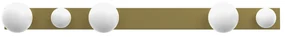 Lampa sufitowa BIBIONE GOLD 5xG9, 5 kul, złota, biała