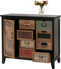 Komoda aptekarska MCW-O63,  korpus czarny