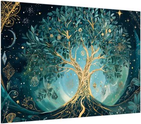 Obraz – Drzewo życia we wszechświecie (70x50 cm)