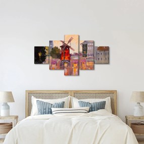 Obraz - Moulin Rouge, Paryż, Francja (125x70 cm)