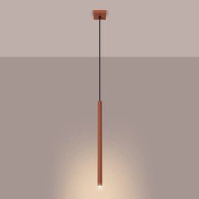 Lampa wisząca PASTELO 1 ochra czerwona SOLLUX  LIGHTING
