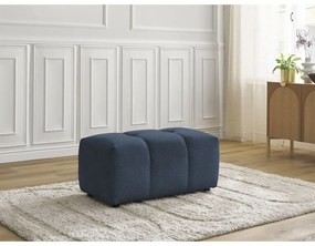 Niebieski podnóżek z tkaniny szenilowej Roxelane – Bobochic Paris