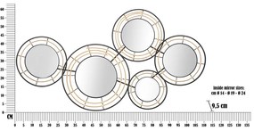 Metalowa dekoracja ścienna 111x59 cm Oporto – Mauro Ferretti