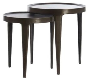 Metalowy okrągły stolik ø 43 cm Tobias – Light &amp; Living