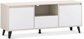 Nowoczesna szafka RTV kaszmir + biały H4-N77