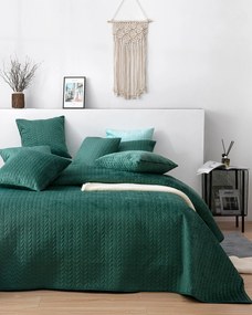 Narzuta na łóżko Silky Chic 220x240cm deep green