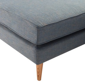 Sofa narożna Venuste denim blue/brown