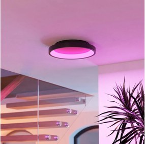 Eglo 901909 - LED RGBW ściemnialna lampa sufitowa LORETELLO-Z LED/19,6W/230V śr.35cm czarna