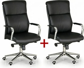 Krzesło biurowe VIRO 1+1 GRATIS, czarny
