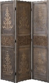 Przegroda pokojowa 120x170x2 cm brązowa Parawan