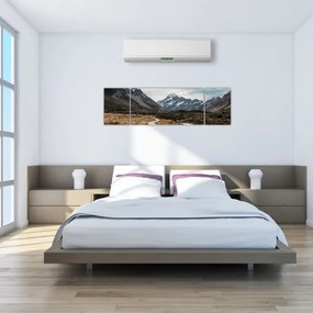 Obraz - Chodnik w dolinie góry Mt. Cook (170x50 cm)