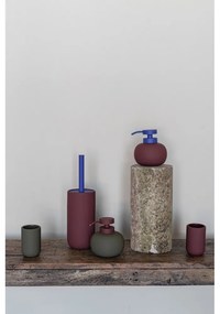 Ciemnofioletowa szczotka do WC ceramiczna Lotus Play – Mette Ditmer Denmark