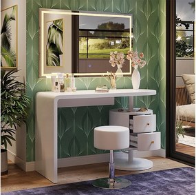 Stół do toalety biały 120x50x76 lara