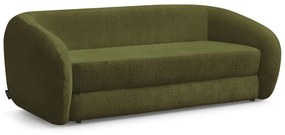 Zielona rozkładana sofa z tkaniny szenilowej 228 cm Neyo – Bobochic Paris