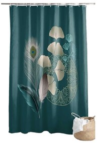 Zasłona prysznicowa 180x200 cm Ginkoblue – douceur d'intérieur