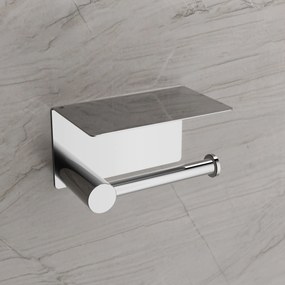 Uchwyt na papier toaletowy OLA - z półką
