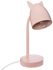 Dziecięca lampa stołowa KITTY EARS różowa