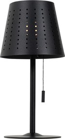 Zestaw 2 lamp stołowych czarnych, w tym LED, 3-stopniowy ściemniacz, ładowanie i energia słoneczna - Ferre