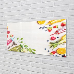 Szklany Panel Zielony Koktajl Szpinakowy