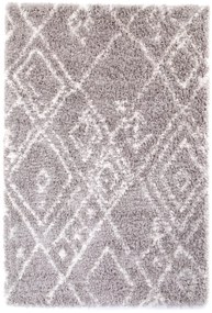 Dywan poliestrowy Dream Romby II Szary 80 cm x 150 cm