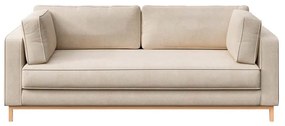 Beżowa aksamitna sofa 222 cm Celerio – Ame Yens