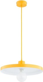 Lampa wisząca na przewodzie ETERI 1xE27/15W/230V żółta