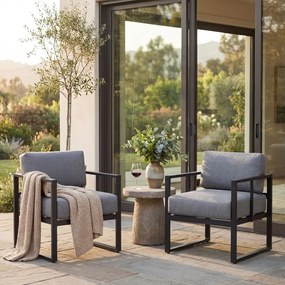 Szary fotel ogrodowy Bonami Selection Bellisima