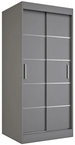 Antracytowa szafa przesuwna G5-K69