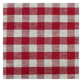 Czerwone tekstylne podkładki zestaw 4 szt. Red Gingham – Linen Tales