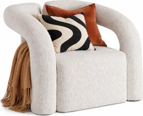 Szary designerski fotel do salonu w stylu nowoczesnym C2-B78