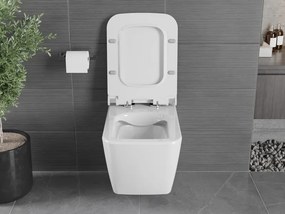Mexen Vega miska wc Rimless z deską wolnoopadającą slim, duroplast, biała połysk - 30654000