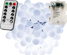 Imprezowe oświetlenie - 20m, 200LED, zimny biały, na baterie