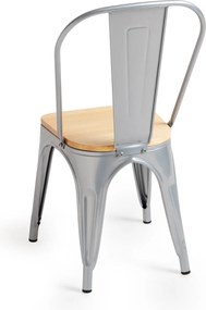 Zestaw 4 Krzese Torix z Naturalnego Drewna