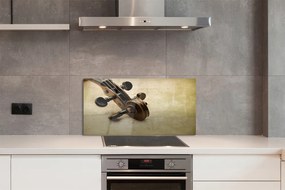 Szkło Ozdobne do Kuchni Nuty i Struny Gitary