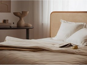 Zielone tapicerowane łóżko dwuosobowe ze stelażem 160x200 cm Aveline – Micadoni