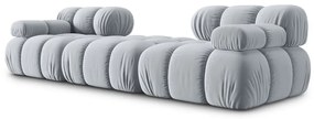 Jasnoniebieski aksamitny narożnik Bellis – Micadoni Home