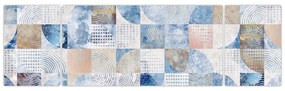 Obraz - Geometryczne kształty na ścianie (170x50 cm)
