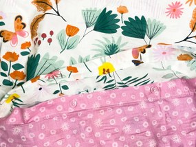 PrzytulneMieszkanie.pl PrzytulneMieszkanie.pl Pościel z kory do łóżeczka Renforcé LUNETTA różowa Rozmiar pościeli: 45 x 65 cm | 90 x 140 cm