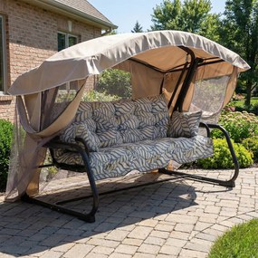 Huśtawka ogrodowa z moskitierą Ravenna Lux G050-06IB PATIO