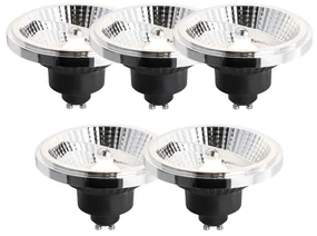 Zestaw 5 ściemnialnych żarówek LED GU10 111mm 10,5W 770lm 3000K