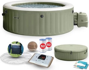 Jacuzzi ogrodowe z hydromasażem 216 cm Intex 428, 6-osób, 140 dysz bąbelkowych