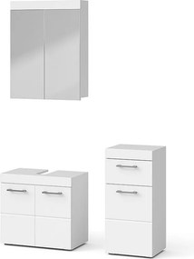 Zestaw mebli łazienkowych biały 60x34x56 luna