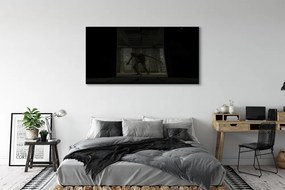 Obraz na płótnie Zombie w Ciemnym Budynku