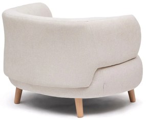 Beżowy fotel z tkaniny szenilowej Luisa – Kave Home