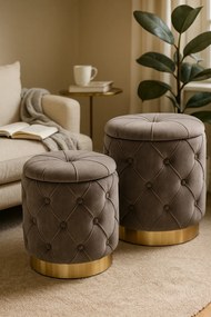 Zestaw puf pikowanych A4-T22