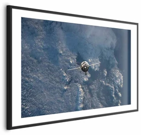 Plakat Błękitna planeta 42x29,7 cm z ramą czarną z marginesem ARTGEIST B